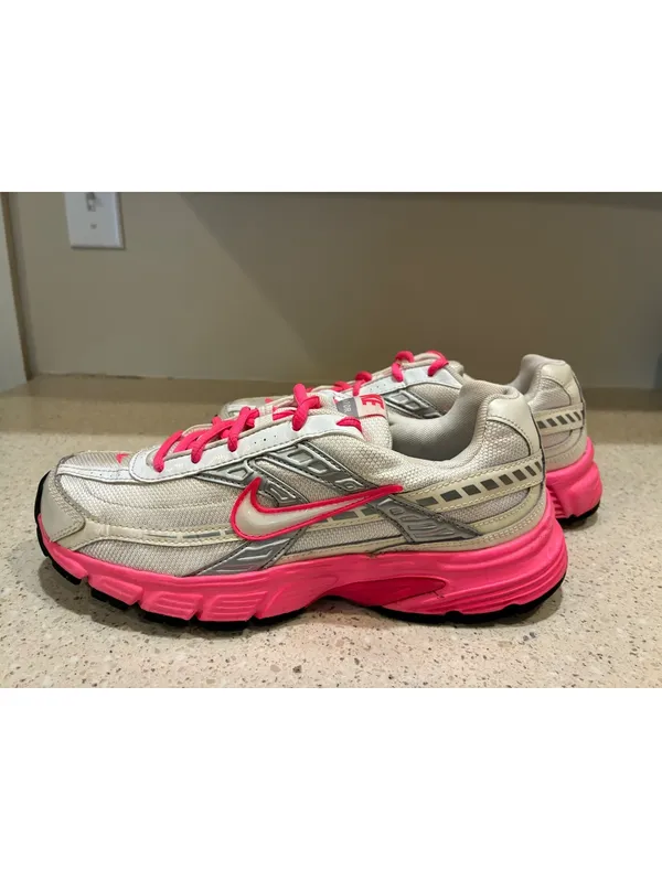 Nike Womens Size 9.5 Initiator Running White Silver Pink 394053-106 Sneakers - Image 6