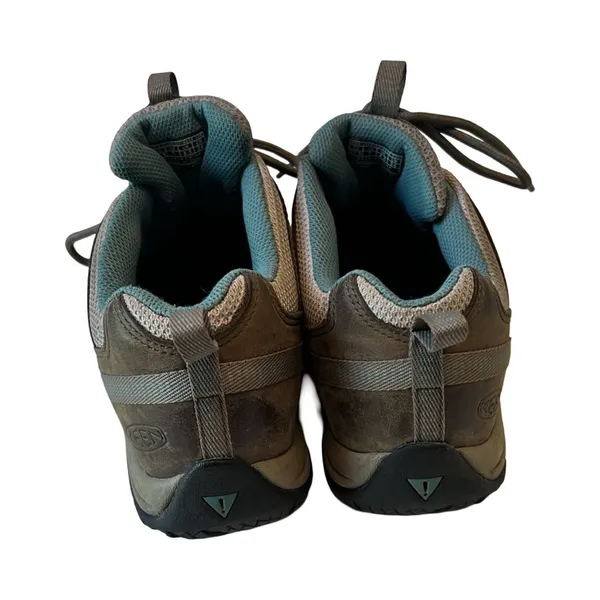 KEEN Voyageur Womens 7 Brown Leather Mesh Low Top Hiking Shoes 1005293-SHDP‎ - Image 4