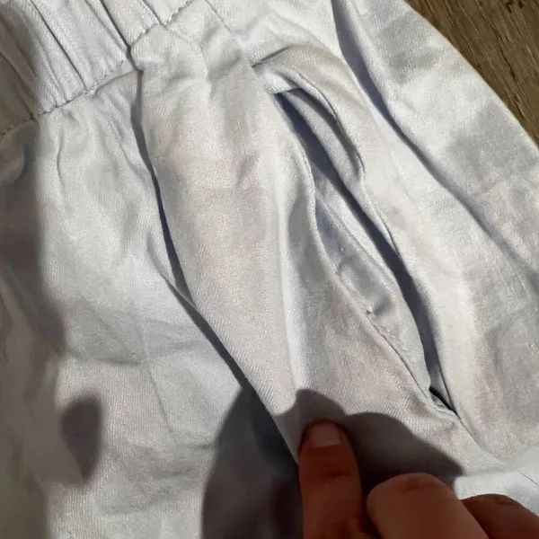 Babaton small blue‎ linen blend pants - Image 5