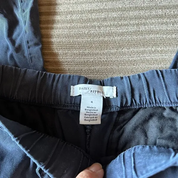 Anthropologie Daily/Ritual 100% lyocell joggers navy 4 - Image 5