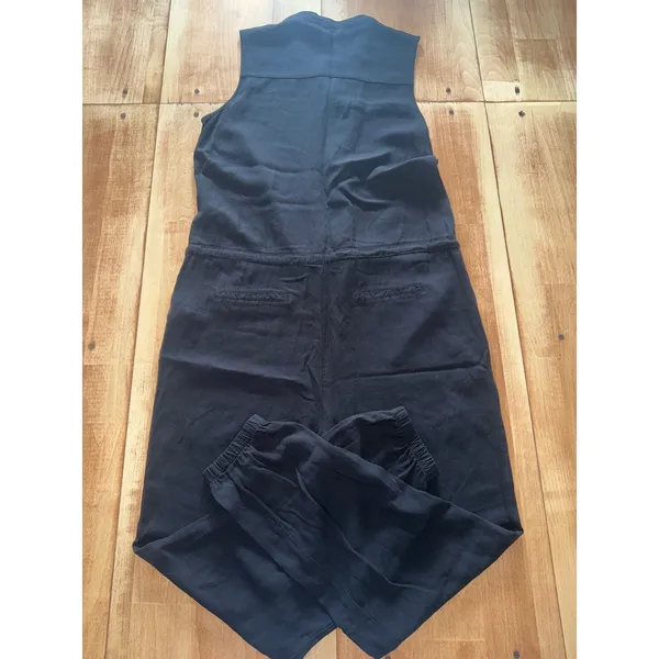 Black Sleeveless Utility‎ Jumpsuit Pants Style RS0R120 Size XS - Image 5