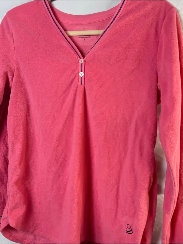 Women’s Pink Long-Sleeve V-Neck Sweater - Unbranded - Image 2