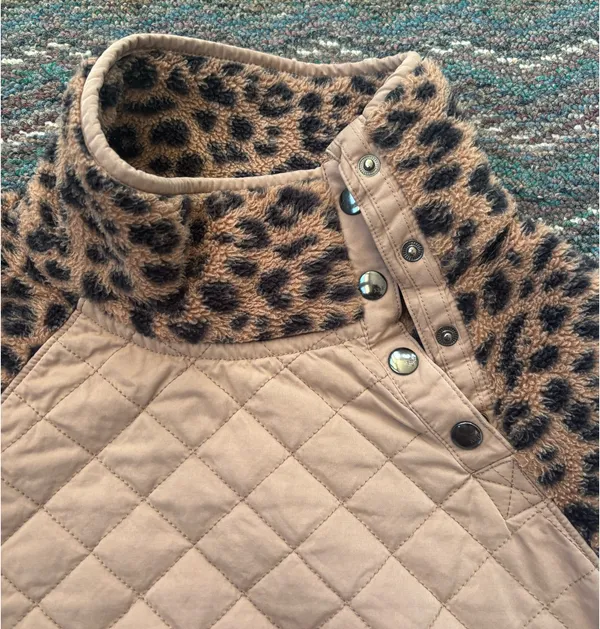 Abercrombie & Fitch Asymmetrical Snap Up Fleece Jacket - Image 7