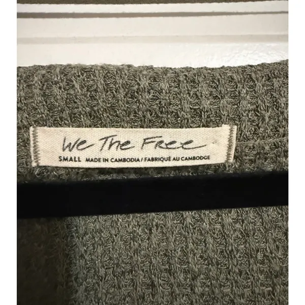 Free People $68 We The Free North Shore Long Sleeve Thermal Top Oversized S - Image 4