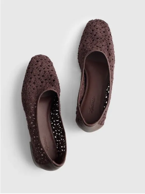 Madewell The Mylie Ballet Flat in Espresso Bean Brown Size 7 NWOB - Image 2