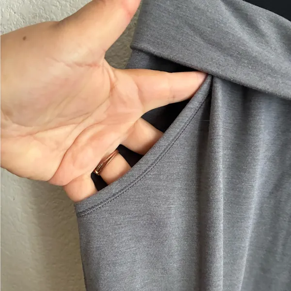 Nike Dri Fit Just Do It Foldover Knit Pull On Jogger Pants Grey L - Image 5