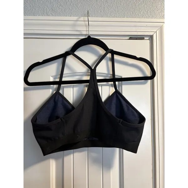 Outdoor Voices Sports Bra Womens Large Black Racerback Activewear Yoga‎ Top - Image 3