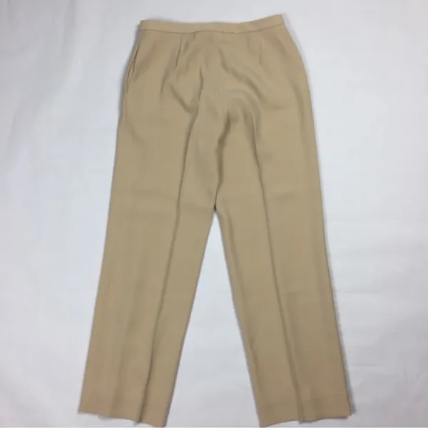 Calvin Klein Tan Straight‎ Leg Dress Pant Contemporary Size 6 - Image 3