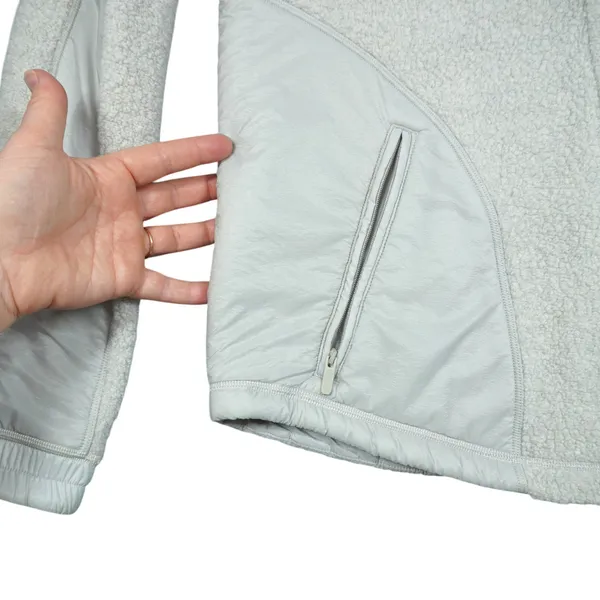 Lululemon Size 4 Wool Blend Sherpa‎ Fleece Go Cozy Jacket Heathered Ceramic - Image 5
