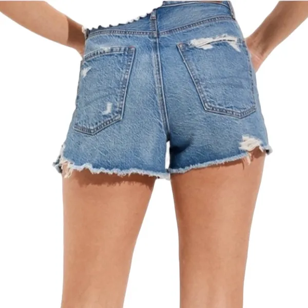 American Eagle Strigid Denim Highest Rise 90s Boyfriend Short - Image 5