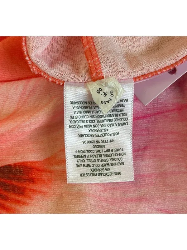 Wild Fable Hawaiian Hibiscus Mesh coverup Dress Beach Tropical Size Large - Image 5