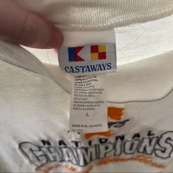 Vintage Tennessee Volunteers 1998 National Champions Mock Neck Top - Image 5