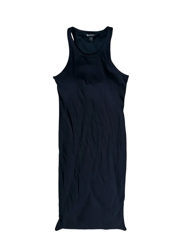 Athleta Signature Rib Maxi Dress Black City Athleisure Casual Minimalist Size S - Image 2