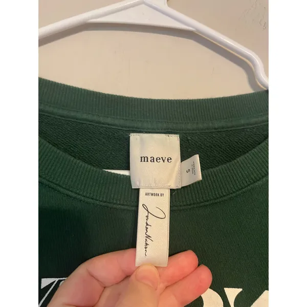 Anthropologie Maeve Happy Hour Sweatshirt Size S - Image 3