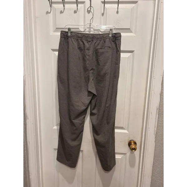 Old Navy Womens Brown Houndstooth Tapered Elastic Drawstring Waist Pants L - Image 4
