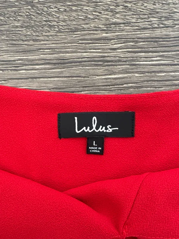Lulus Red cropped cami tank - Image 4
