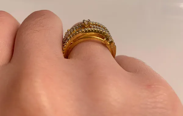 💥$2💥 Crystal Ring Gold - Image 5