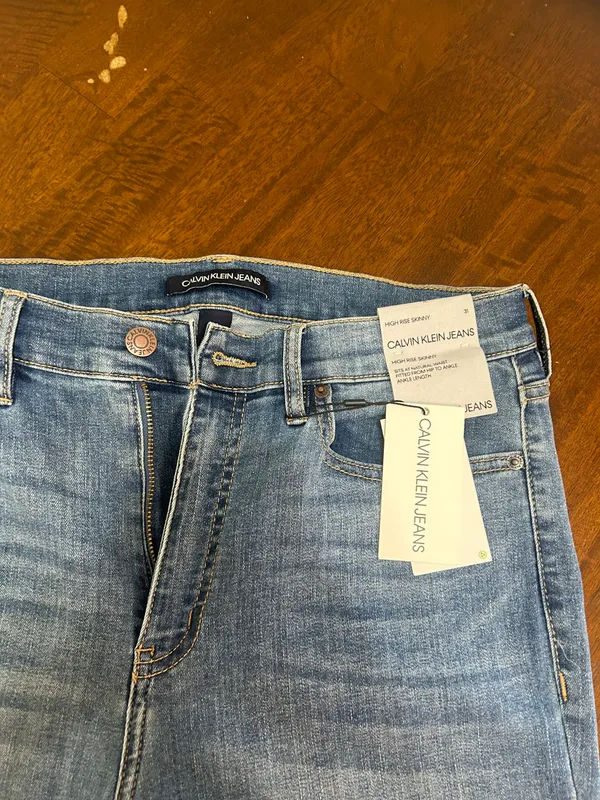Calvin Klein Distressed Skinny Jeans - Image 3