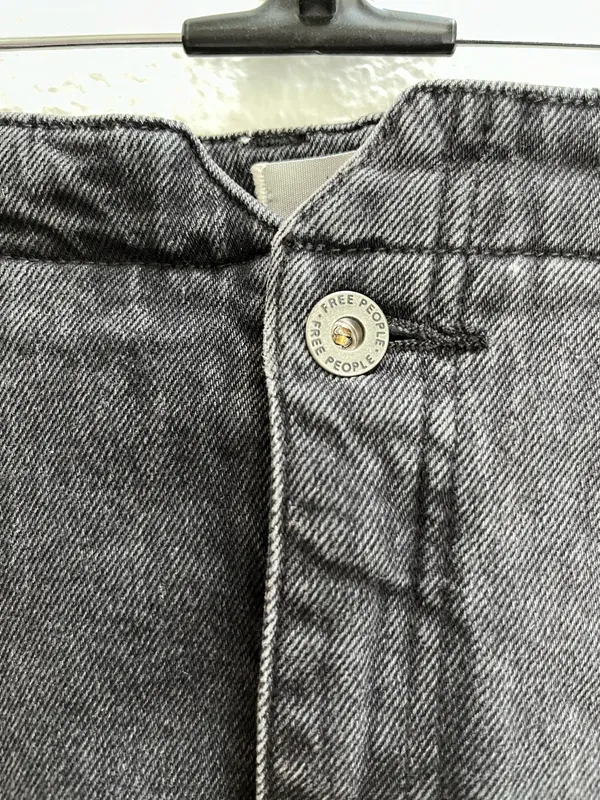 Free People Black Denim Skirt - Image 3