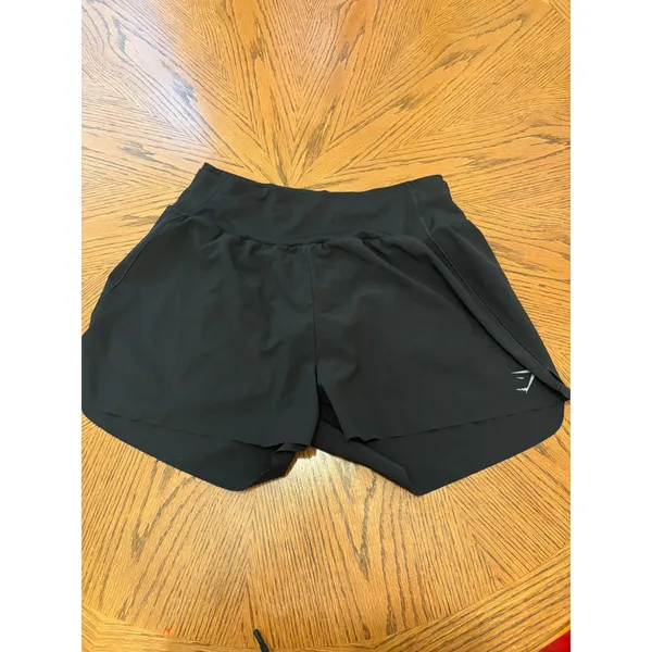 Gymshark Speed Shorts Women Medium Black Athletic Running Workout B1A4U - Image 3