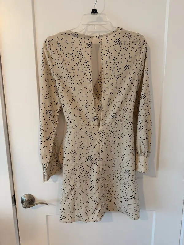 HYFVE HYFVE HYFVE Black and Cream Polka Dot Dress - Image 4