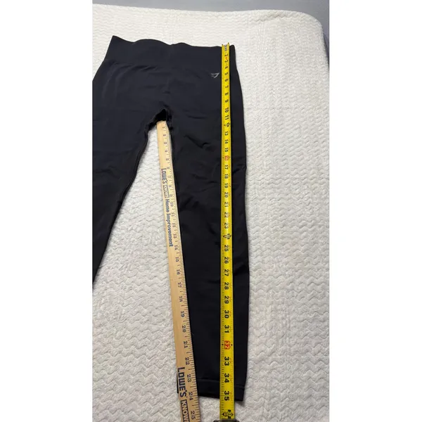 Gymshark Flex Seamless High Waisted Leggings Black GLLG4280 Womens Size M - Image 3