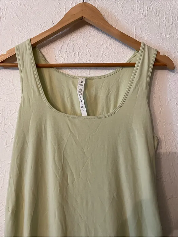lululemon athletica Pima Cotton Open-Back Midi Dress Green Size 10 - Image 7