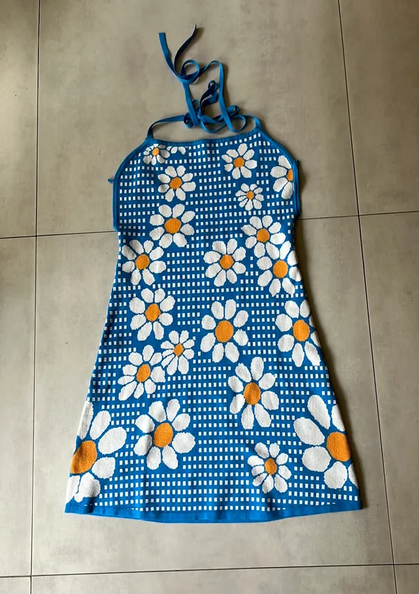 Cider Daisy Print Open Back Dress - Image 6