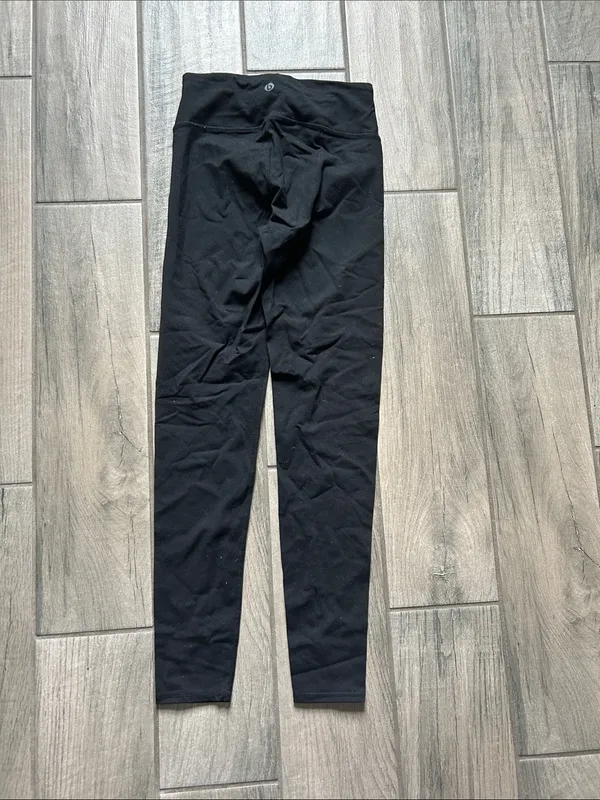 Black High-Waist Women's Active Leggings - Image 3