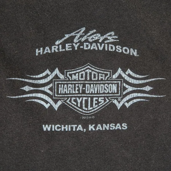 Y2K 2013 Harley Davidson Black Sequin Tank Top Size XL - Image 7