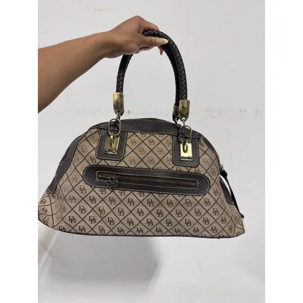 Authentic Vintage Dooney & Bourke Signature Monogram Bag - Image 2