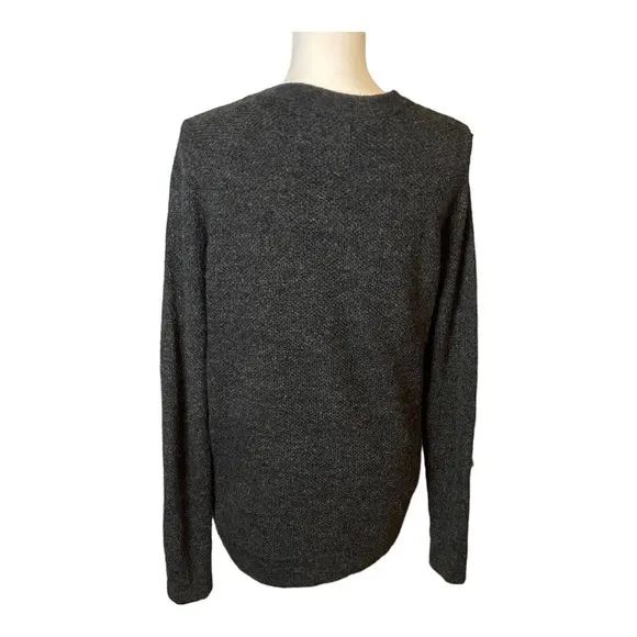 Abercrombie &‎ Fitch Gray Zipper Sweater Medium Acrylic Blend - Image 2