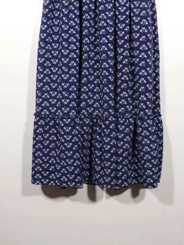 NWOT Hill House Navy Crepe Louisa Dress Size Xl in Shade Posy Navy - Image 4