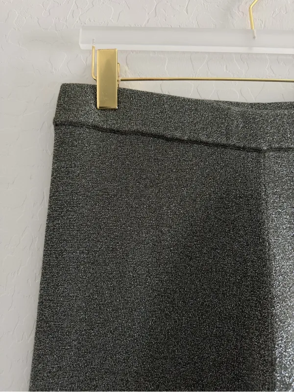 House of Harlow 1960 High Rise Sparkle Wide Leg Flare Pants Size L - Image 3