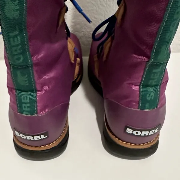 Sorel Damen Retro ‘88 Purple Waterproof Tall Rain Boot Size 5.5 Style NL1708-505 - Image 8