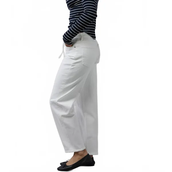 AE Long Stretch Barrel Jean American Eagle NWT Cool White 16L - Image 2