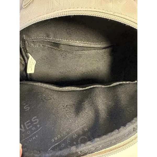 Jones New York JNY Mini Backpack Dusty Lavender Taupe Monogram Purse - Image 7