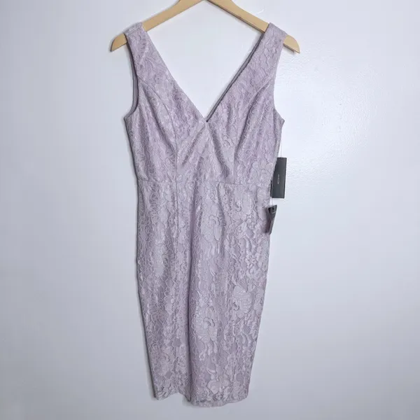 NWT Lulu's Normani Lavender Lace Sleeveless‎ Dress Small Romantic Soft Glam - Image 2