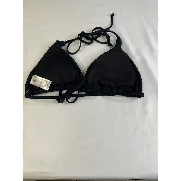Salt + Cove Womens Black Multi-Way Triangle Bikini Top Swimwear Medium‎ NEW - Image 7