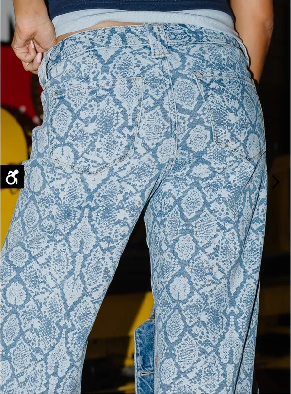 Bohme Jeans Wide-Leg pattern MId rise 31 - Image 5