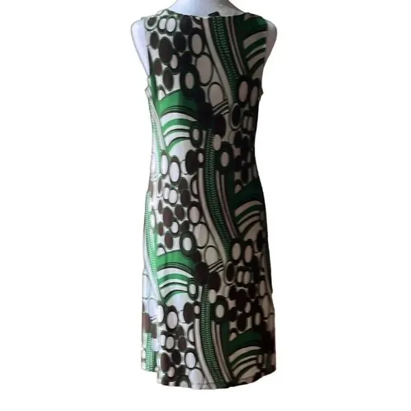 Vertigo Paris Sleeveless Dress Green, Brown, and Tan Size M - Image 3