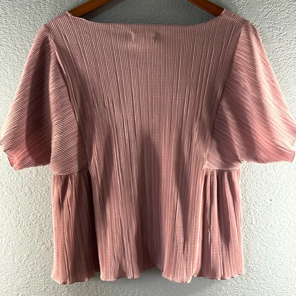 Madewell Texture & Thread Micropleat Top in Vintage Mauve - Image 9
