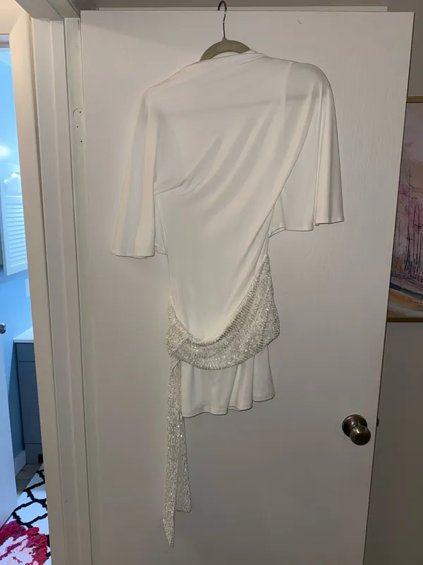 ZARA Dress White Sequin - Image 2