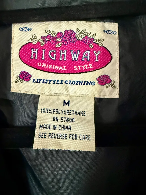 Highway Original Style Black Jacket Size M - Image 3