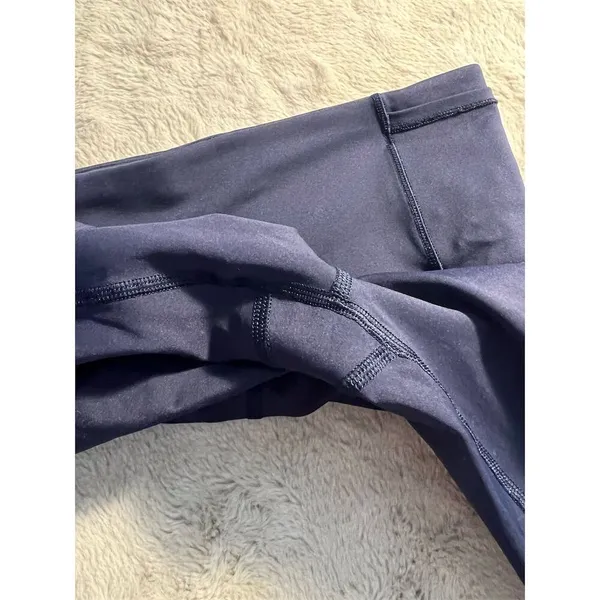 Lululemon Women's Fast Free Crop II Leggings Blue Size 4 High-Rise Standard - Image 5