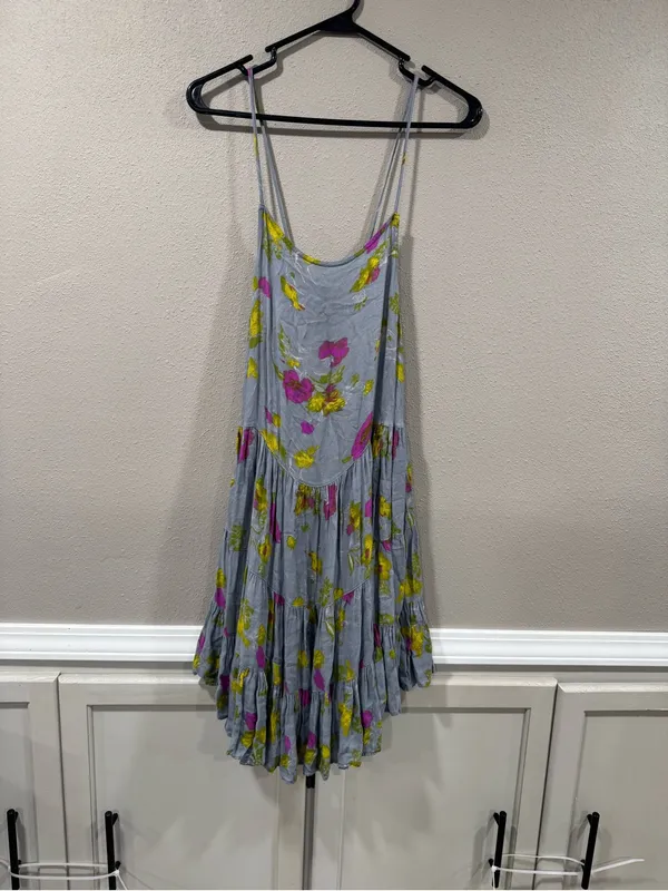 Free People Circle of Flowers Mini Slip Dress - Image 3