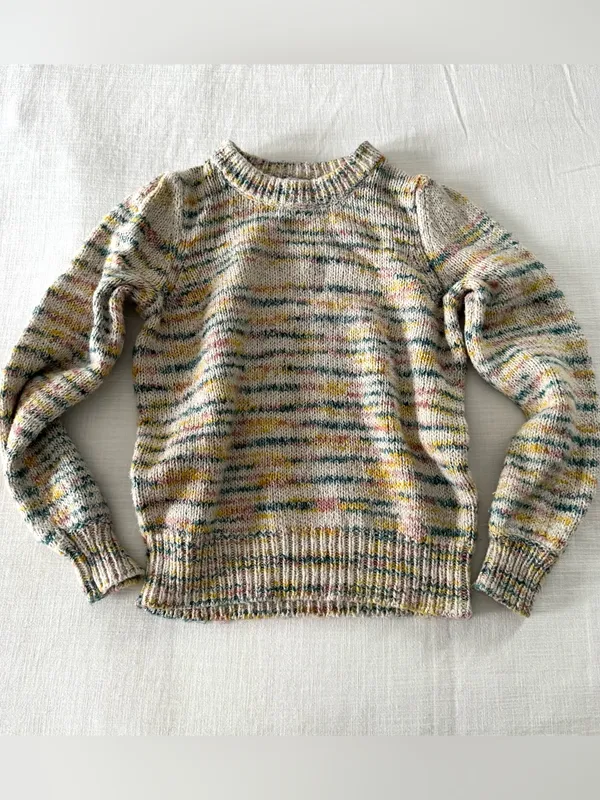 Rails Sybil White Space Dye Sweater - Small - Image 3