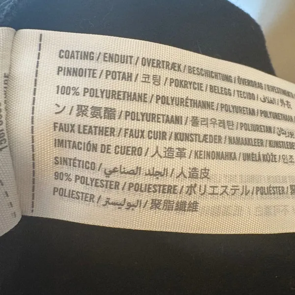 Abercrombie & Fitch‎ Women's Black Vegan Leather 90s Straight Pant Size 18 - Image 7