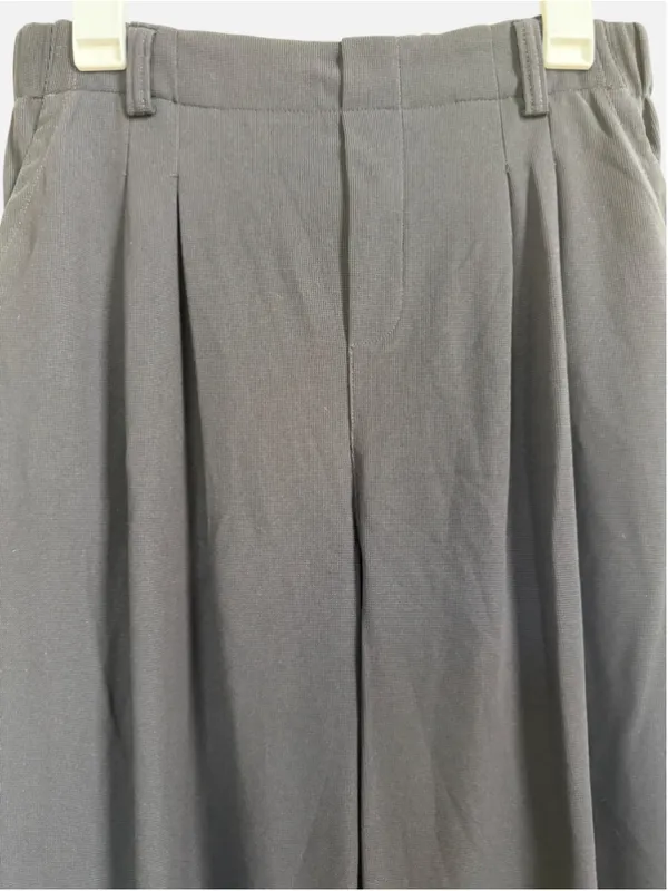 Halara High Waisted Plicated Side Pocket Wide Leg Waffle Work Pants Size L(Petit - Image 5