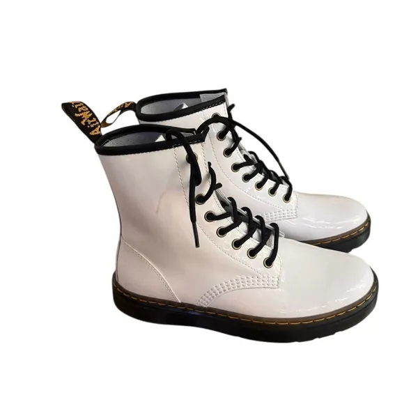 Dr. Martens Women's Zavala Combat Boots White 9 NEW - Image 2